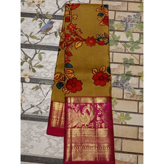 kalamkari  Pattu saree