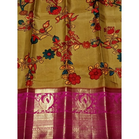 kalamkari  Pattu saree