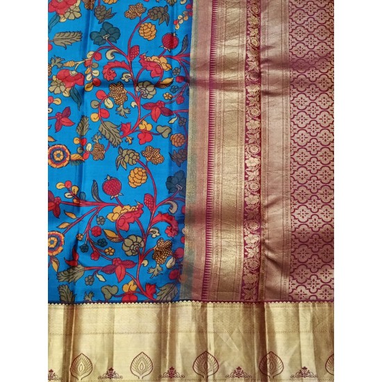 kalamkari  Pattu saree