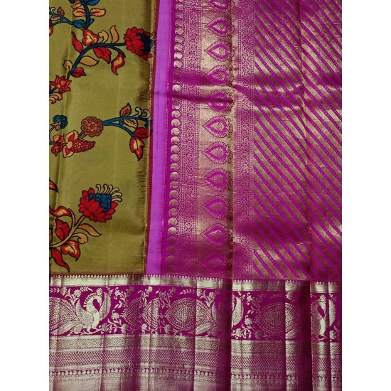 kalamkari  Pattu saree