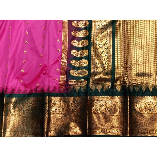 Gadwal semi silk saree