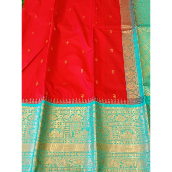 Gadwal semi silk saree