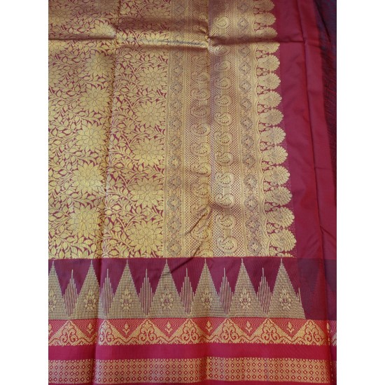 Gadwal semi silk saree